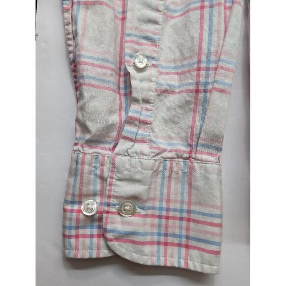 Bonobos Plaid Button-Down Shirt Mens Medium 100% Cotton Preppy Slim Business - Picture 5 of 9